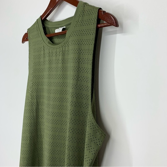 ZYIA Active Perforated Chill Olive Green Athletic Crewneck Tank Top Size XXXL - Picture 5 of 15